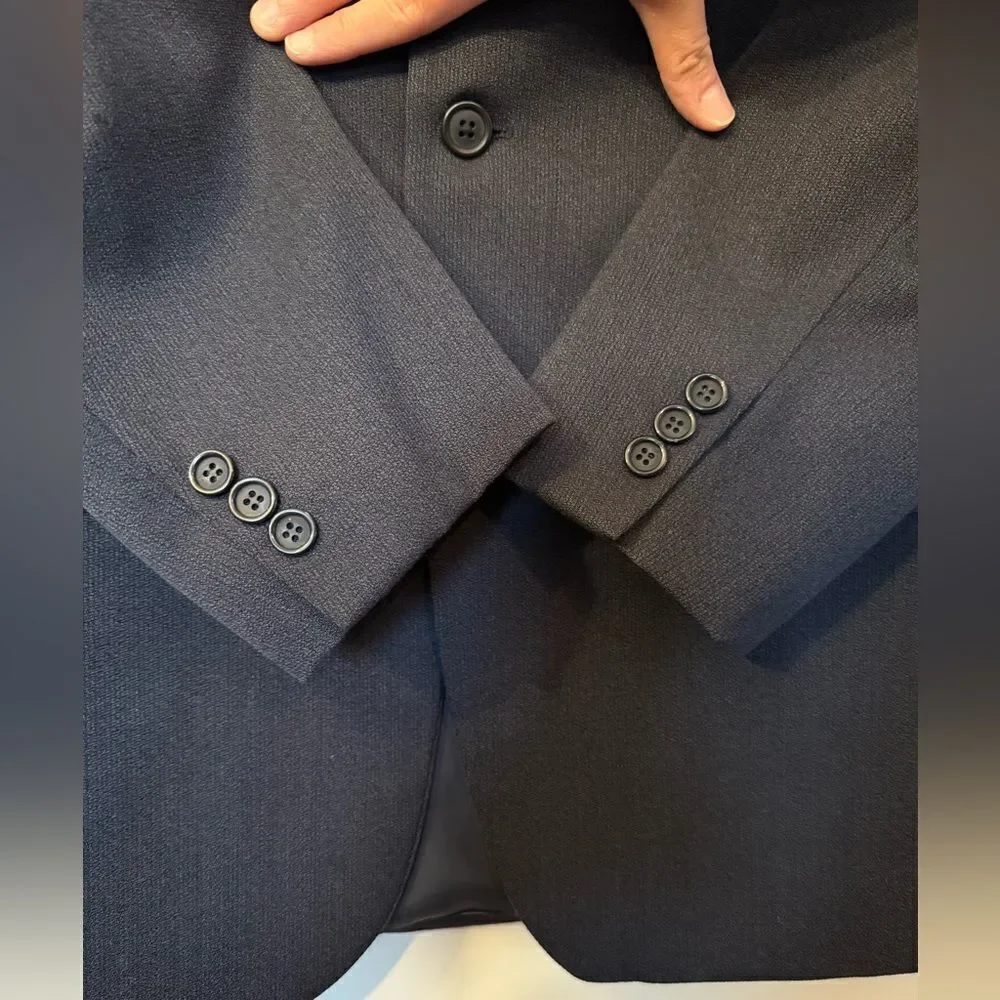 Yves Saint Laurent Vintage Men's Blue Blazer Size 40R